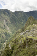 Obraz premium 656 Machu Picchu steep view