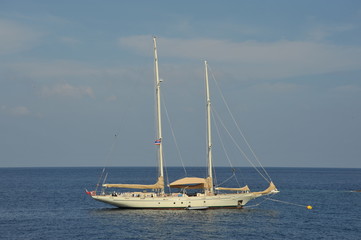 Fototapeta premium white boat