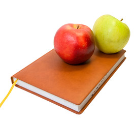 book and apple