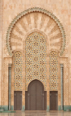 Detail of Hassan II Mosque in Casablanca Morocco © philipus