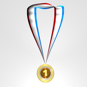 Gold medal for an award