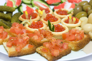 Small appetizers for banquet