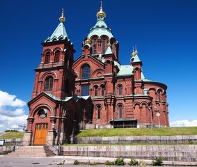 Fototapeta na wymiar Uspienski katedra Helsinki