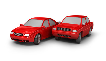 two red cars