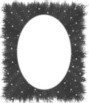 Oval Blend Frame - with isolated clipping
