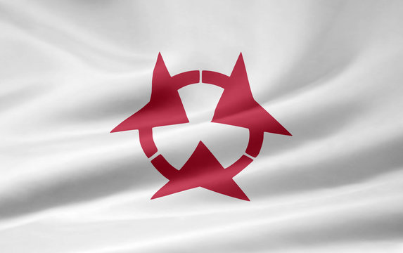 Flagge von Oita - Japan