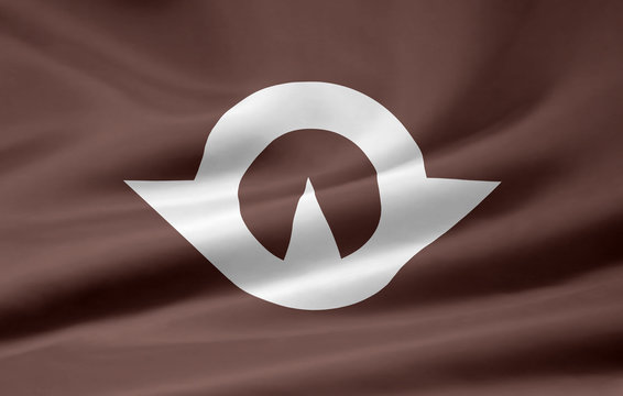 Flagge von Yamaguchi - Japan