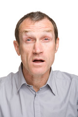 Obraz premium Visage et expression d'un homme