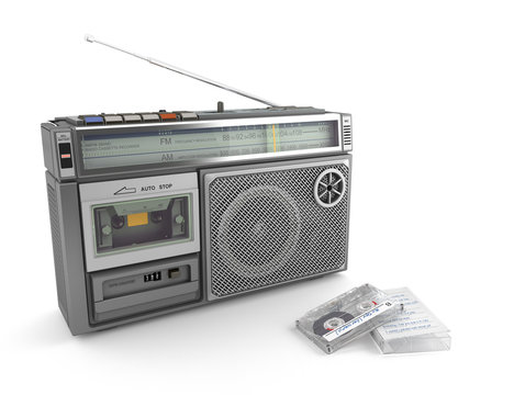 radio cassette y cinta