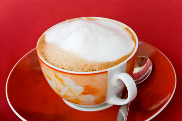 cappuccino mit milchschaum
