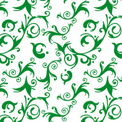 Floral abstract background-seamless pattern