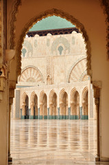 Detail of Hassan II Mosque in Casablanca, Morocco © philipus