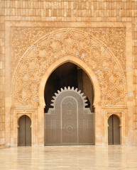 Detail of Hassan II Mosque in Casablanca, Morocco © philipus