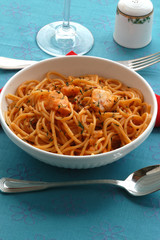 Spaghetti con le guance di pesce - Primi piatti - Campania