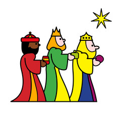 three wise men with gifts