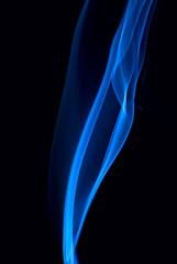 smoke isolated over black