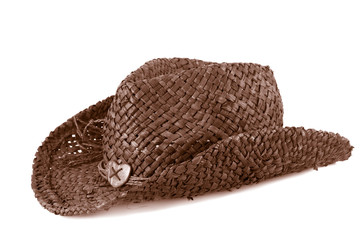 brown straw cowboy hat