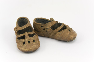 worn girls shoes