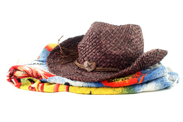 staw hat and towel © GVictoria