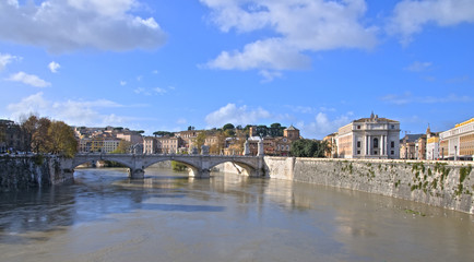 rome rives du tibre HDR