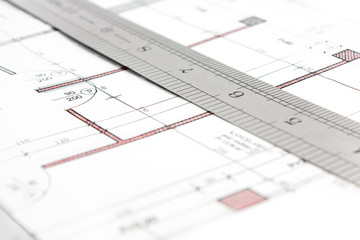project and ruler technical draw build scheme