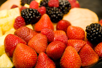 Strawberries Raspberries and Blackberries