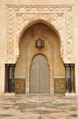 Detail der Moschee Hassan II in Casablanca, Marokko © philipus