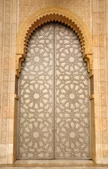 Tür in der Moschee Hassan II in Casablanca, Marokko © philipus