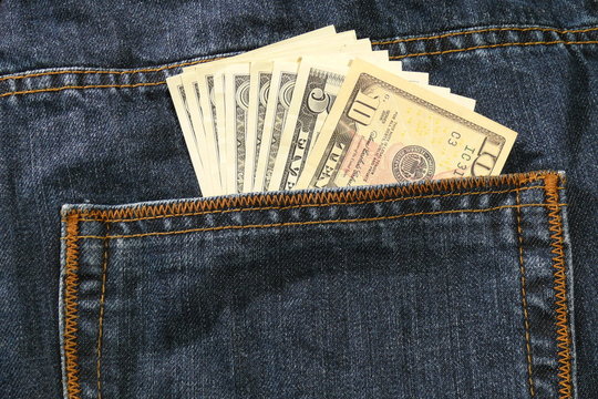 Dollars in pocket