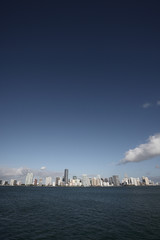 Group of buildings in the horizon