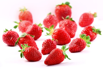Fresh red strawberries