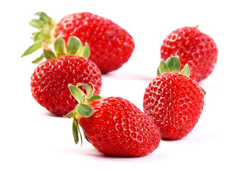 Fresh red strawberries