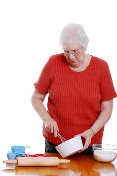 Senior Woman Baking