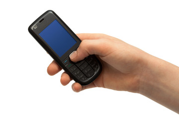mobile phone in a hand