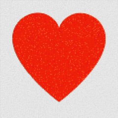 Heart Mosaic Squares