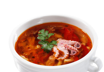 Russian and Ukrainian Cuisine - Fish Solyanka
