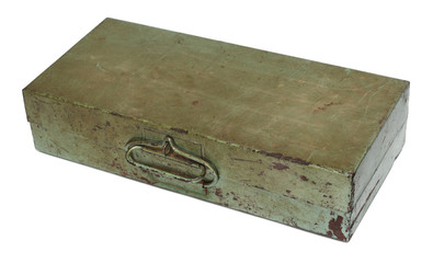 old rusty metal box