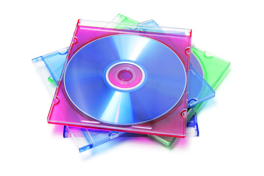 Stack of CDs in Plastic Cases