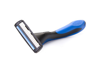 disposable shaving razor isolated on a white background