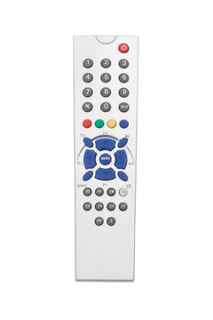 TV Remote Control Isolated On White Background