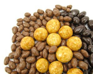 Chocolate coated balls