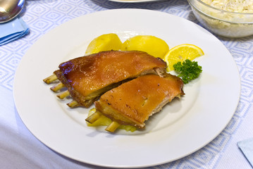 Festessen-Spanferkel - Rücken,frisch gebraten