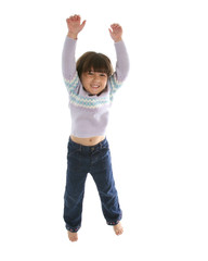 child jumping