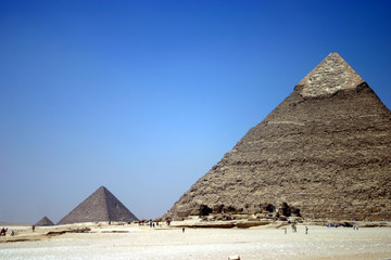 Fototapeta na wymiar Pyramids in a Line