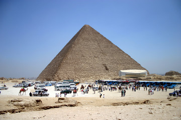 Tourists at the Pyramids