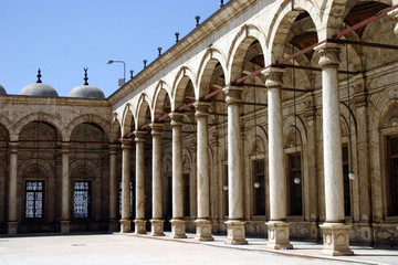 Fototapeta na wymiar Courtyard Side in Mosque