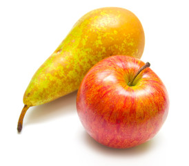 green pear and red apple - 11208188