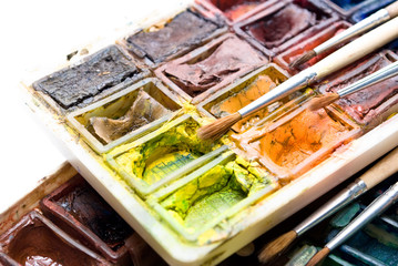 brush and colour-box