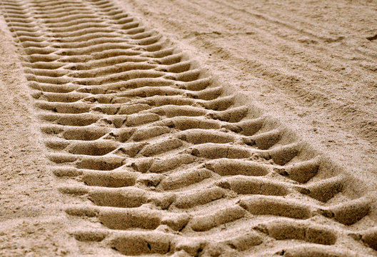 Spur im Sand