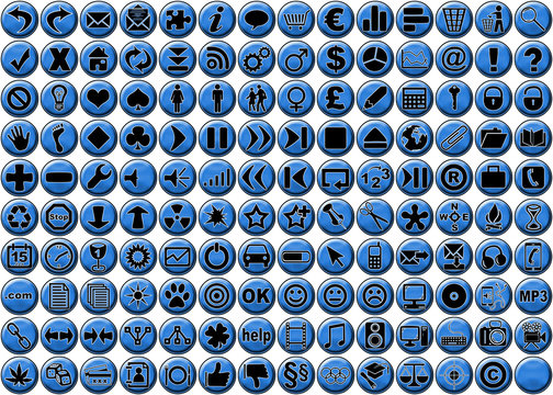 Web Icons Serie 3 blau